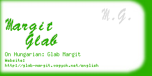 margit glab business card